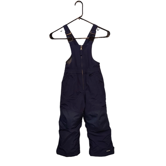 Lands End Snowsuit Pants Blue Boys 4 Overalls Suspenders Bib Outdoor Activewear - Picture 1 of 6